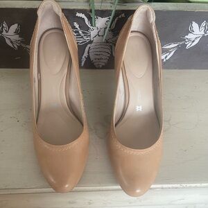 Rockport Tan Leather Pumps with Adiprene by Adidas